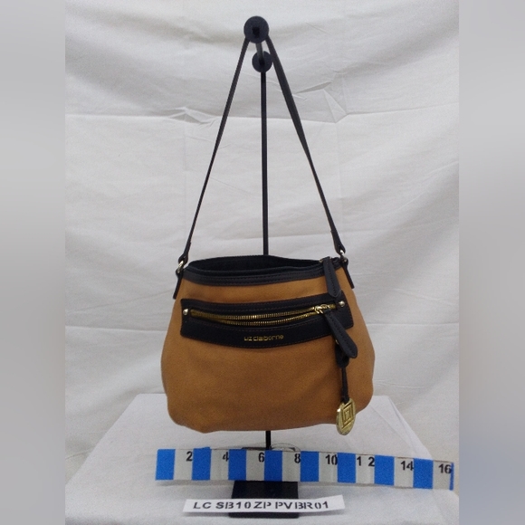 Liz Claiborne Classic Shoulder Bag in Two-Tone Brown § - Picture 2 of 13